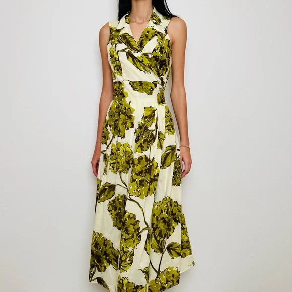 Jones Wear Floral Printed Midi Dress Fit and Flare Wrap Pleated - Picture 6 of 13